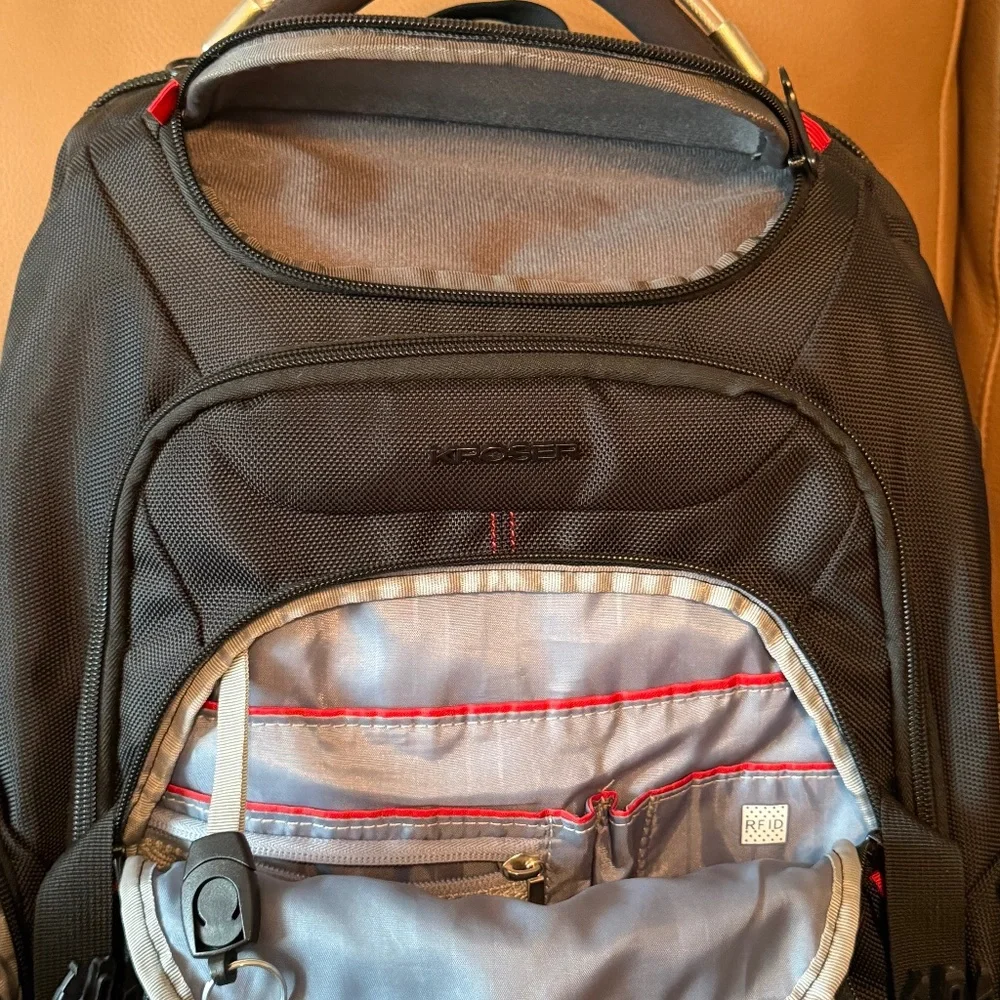 KROSER Travel Laptop Backpack 17.3 Inch XL Computer Backpack-Black - Picture 6 of 10